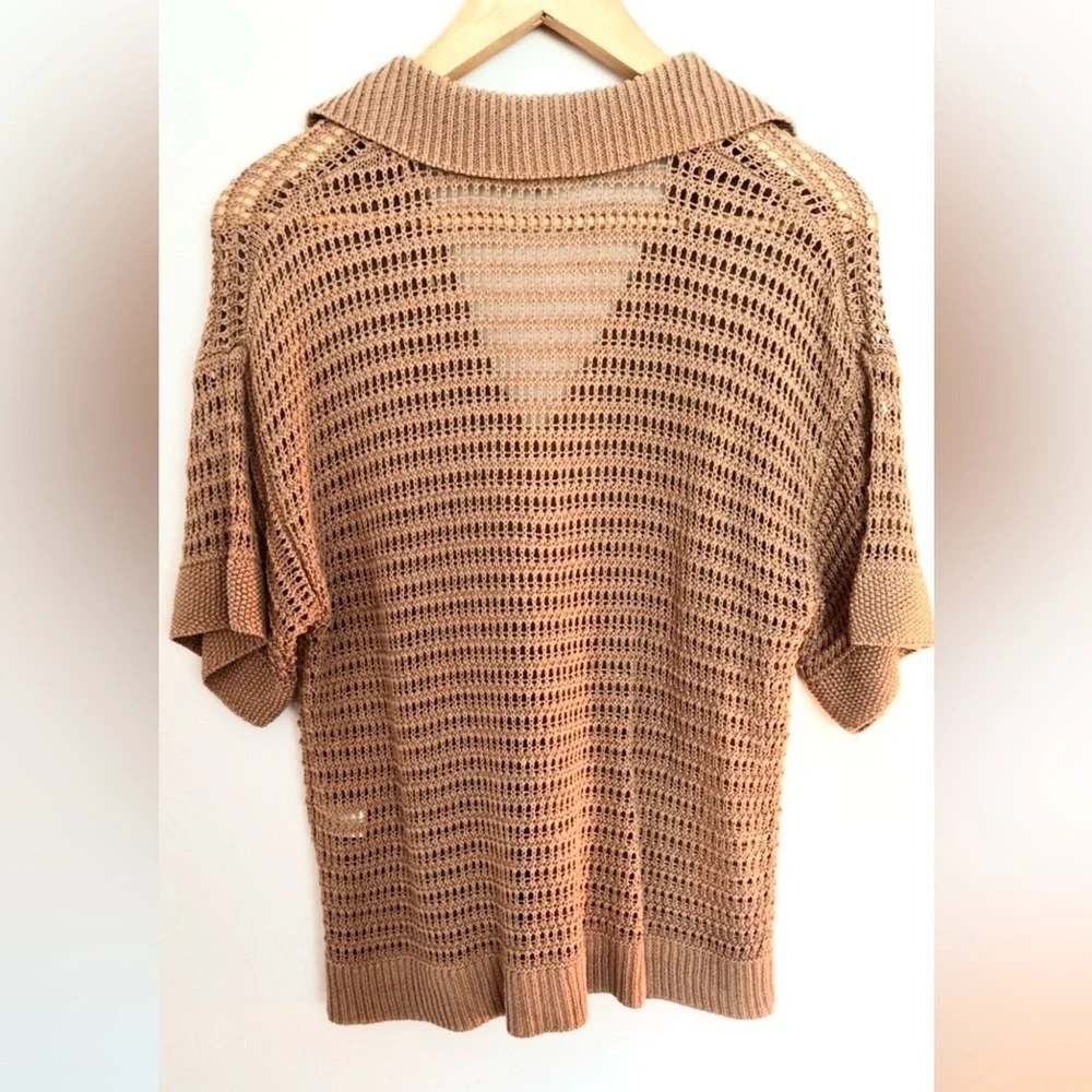 Max Studio V-Neck Sweater in Brown - Picture 4 of 4